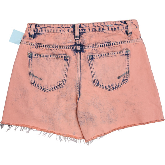 NWOT Habitual Kid Girls Size 16‎ Coral Acid Wash High Rise Ritual Sorts Distress - Picture 6 of 12